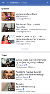 Facebook watch tab